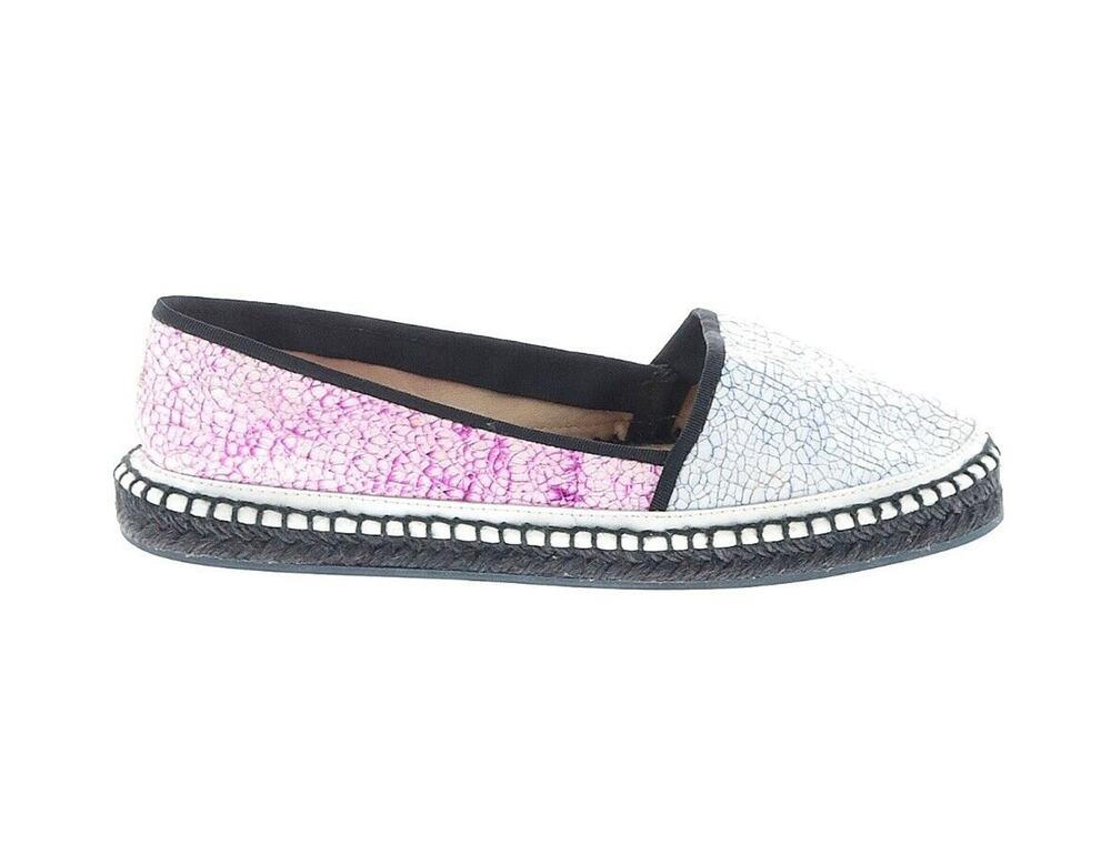 Sophia Webster Luminescent Sparkle Flat Espadrilles Size EU 38.5